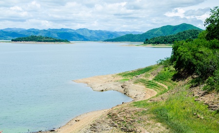 View of kaeng krachan dam,Petchaburi province,Thailandの写真素材