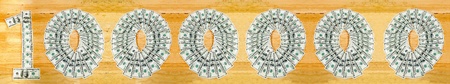 Sign of 1000000 dollar billsの写真素材