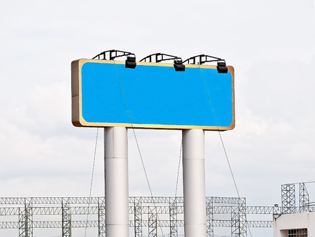 The Blank of board for advertise along the roadの写真素材