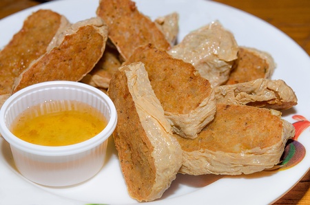 Deep fried crab meat and pork Chinese styleの写真素材