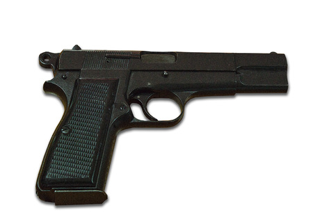 Walter pp handgun isolated on white background