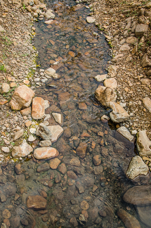 Beautiful stream in the north of thailandの写真素材