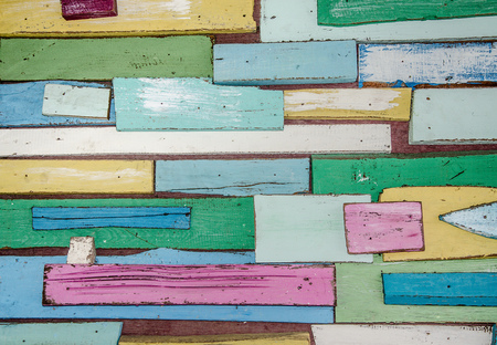 Old piece wooden wall backgroundの写真素材