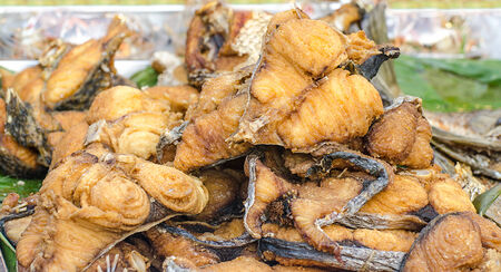 Deep fried fish thai styleの写真素材