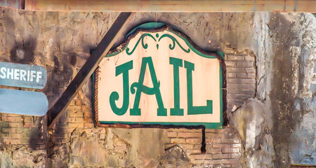 Sign of jailの写真素材