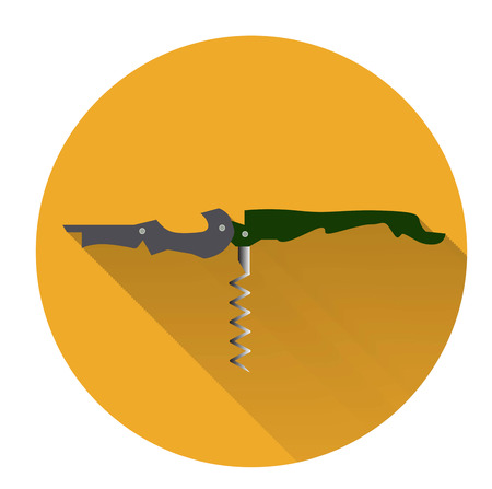 Corkscrew vector flat shadow.Vector illustrationの写真素材