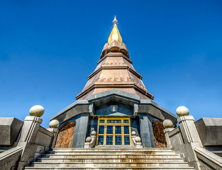 Naphapholphumisiri che-di, doi inthanon national park, chiengmai, thailand.の写真素材