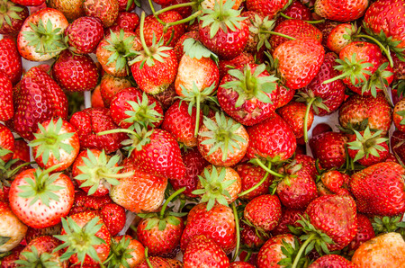 Closeup of fresh strawberry backgroundの写真素材