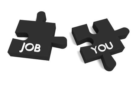 Black Puzzle, a job for youの写真素材