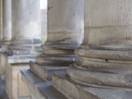 Colonnade: Row of Columns, Selected Focusの写真素材