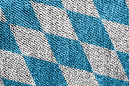 Bavaria Textile Industry Or Politics Concept: Bavarian Flag Denim Jeans Background Textureの写真素材