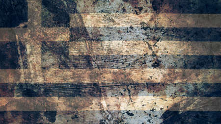Very Grungy Vintage Greek Flag, Greece Grunge Background Textureの写真素材