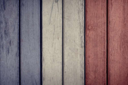 France Politics News Concept: French Flag Wooden Fence