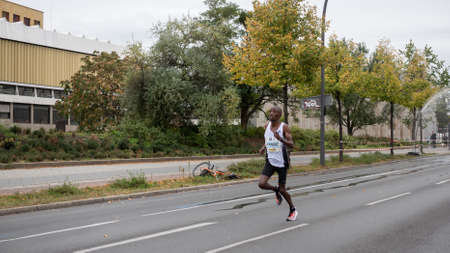BERLIN, GERMANY - SEPTEMBER 29, 2019: Felix Kandie At Berlin Marathon 2019 In Berlin, Germany