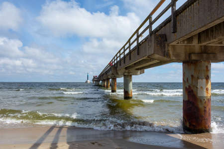 Vineta Pier, Bridge On German Island Usedom In Zinnowitz In Germany