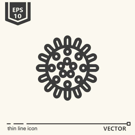 Thin line icon - Massage tool. EPS 10 Isolated objectのイラスト素材