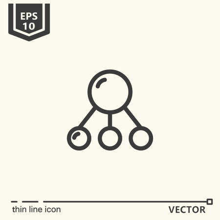 Thin line icon - Massage tool. EPS 10 Isolated objectのイラスト素材