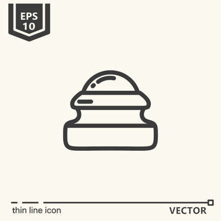 Thin line icon - Massage tool. EPS 10 Isolated objectのイラスト素材