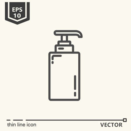 Thin line icon - dispenser. EPS 10 Isolated objectのイラスト素材