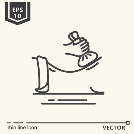 Type of massage - icon series. EPS 10. Isolated objectsのイラスト素材