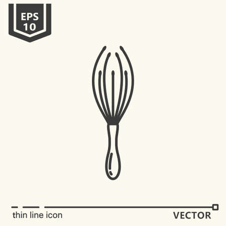 Thin line icon - Massage tool. EPS 10 Isolated objectのイラスト素材