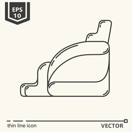 Thin line icon - Massage tool. EPS 10 Isolated objectのイラスト素材