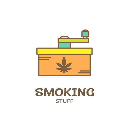 Logo template - smoking stuff. EPS 10 Isolated objectのイラスト素材