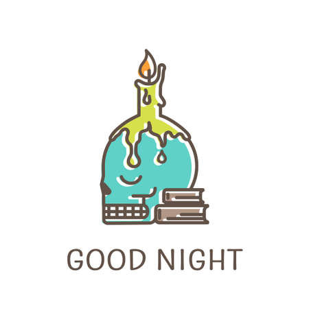 Logo template - candlestick. EPS 10 Isolated objectのイラスト素材