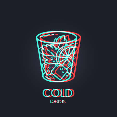 Logo template - mojito. EPS 10 Isolated objectのイラスト素材