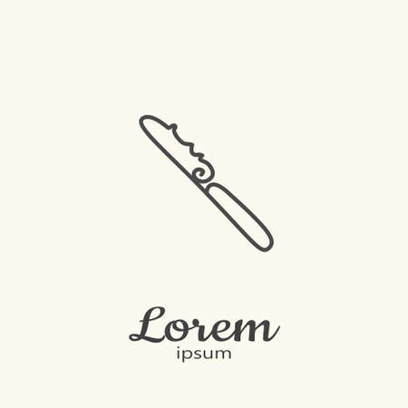 Logo series - kitchenware. EPS 10 Isolated objectのイラスト素材