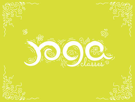 A Vector illustration - Yoga classes. EPS 10 Isolated object illustration.のイラスト素材
