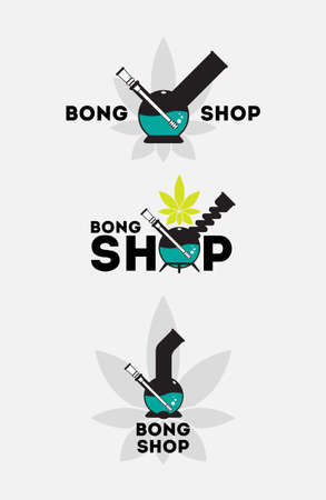 Set for your bong shop.のイラスト素材