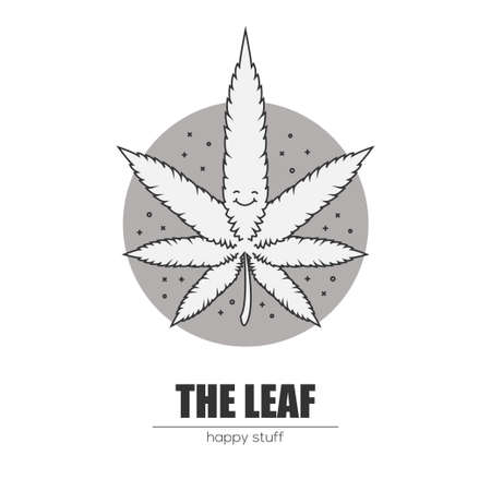 Weed leaf.のイラスト素材