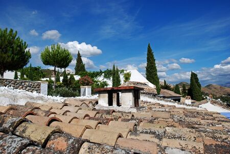 Roof of houses in Albayzinの写真素材