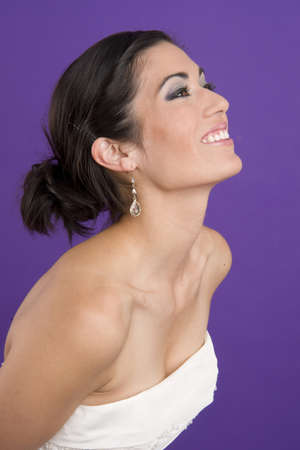 Beautiful Brunette Brideの写真素材