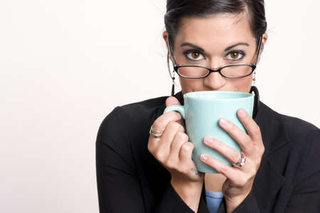 Pretty Coffee Drinkerの写真素材