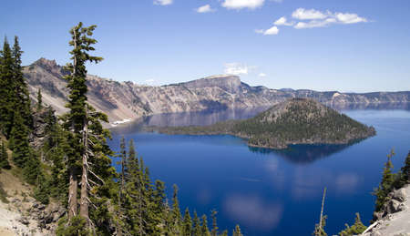Crater Lake Oregon in the United Statesの写真素材