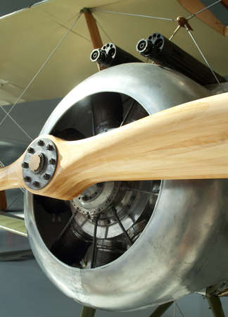 Sopwith Camel Biplane shot from the front endの写真素材