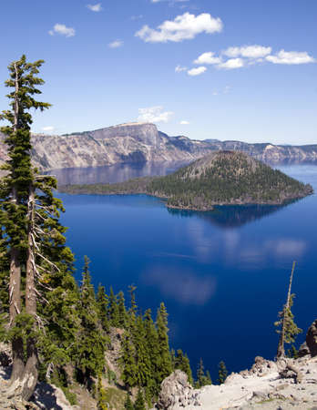 Crater Lake Oregon Unites States, North Americaの写真素材