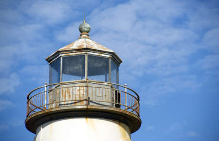 The top Lens housing on a West Coast Lighthouseの写真素材