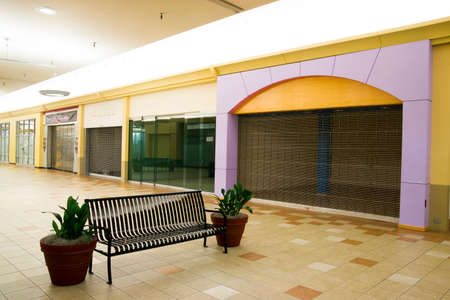 A local mall has far more empty spaces than tenants
