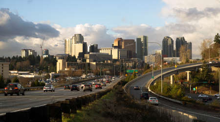 City landscape northwest city downtown urban landscapeの写真素材