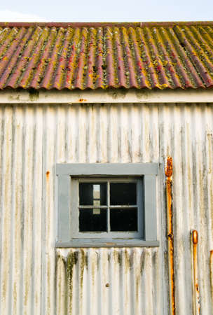 Rust Moss Wear and Tear show on this Outpost Outbuildingの写真素材
