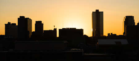 Sunrise Buildings Downtown City Skyline Knoxville Tennessee United States