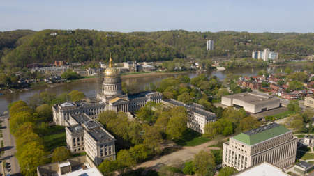 The State Capital of West Virginia get some refurbishing spring of 2019の写真素材