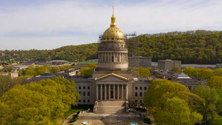 The State Capital of West Virginia get some refurbishing spring of 2019の写真素材