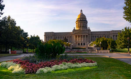 The Kentucky State Capitol Frankfort house of the three branches state government of the Commonwealth of Kentuckyのeditorial素材