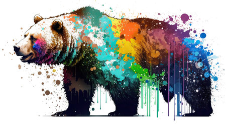 Grizzly Bear lumbering alongの素材