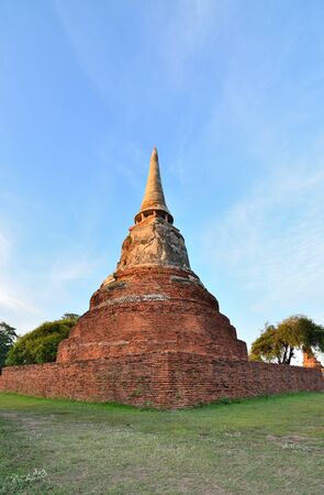Ancient pagoda in templeの写真素材