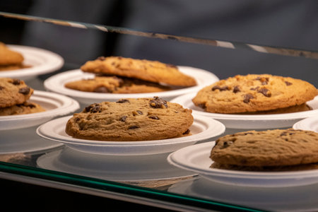 Individual servings of chocolate chip cookies